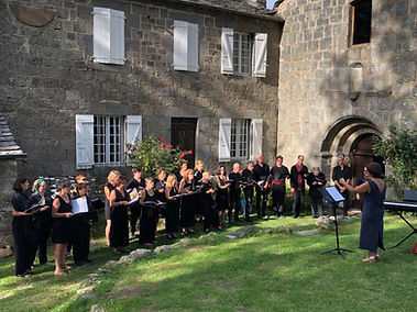 Chorale Ephémère - Direction Marie Faure - Concert 25 juillet 2020 au Mazet-Saint-Voy