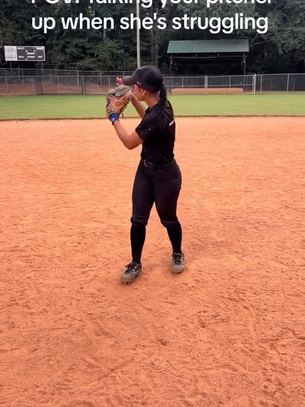 POV: Talking your pitcher up when she's struggling