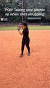 POV: Talking your pitcher up when she's struggling