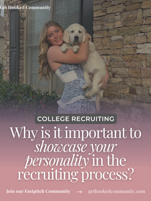 Why is it important to showcase your personality in the recruiting process?