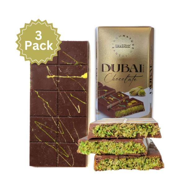 Dubai-Style Chocolate Bar 3-Pack