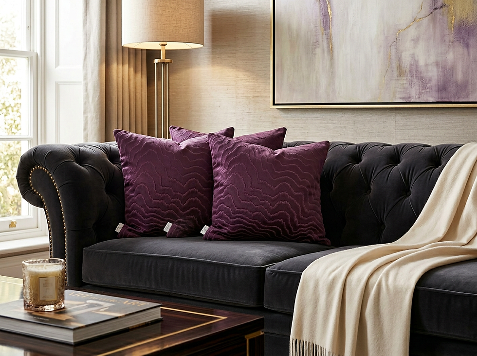 Thumbnail: Violet Waves Cushion Set
