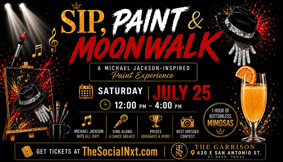 🥂SIP, PAINT & MOONWALK 🕺🏽