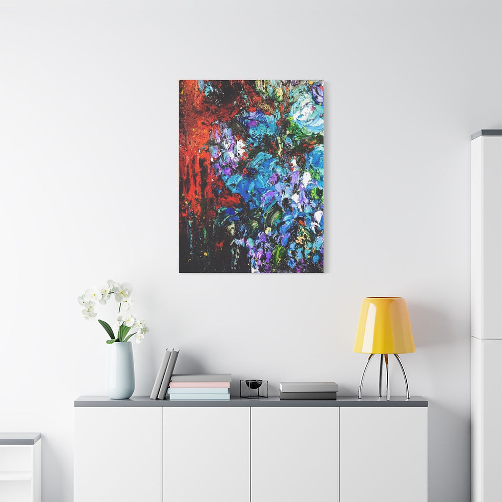 Thumbnail: Blue on Fire Art Prints