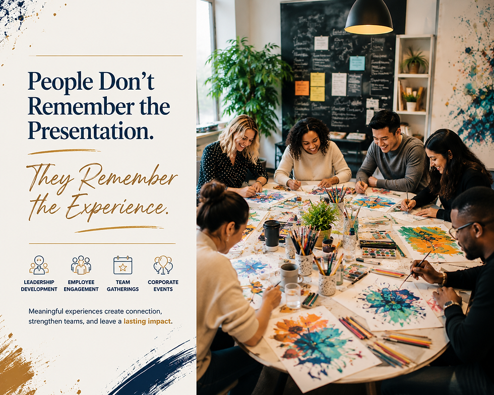 People Don't Remember the Presentation: Leadership Development, Employee Engagement & Corporate Events