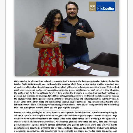Encerramento Curso de línguas!