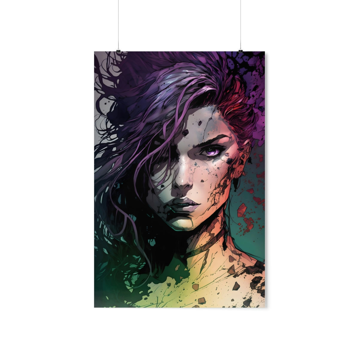 Spooky Purple Poster