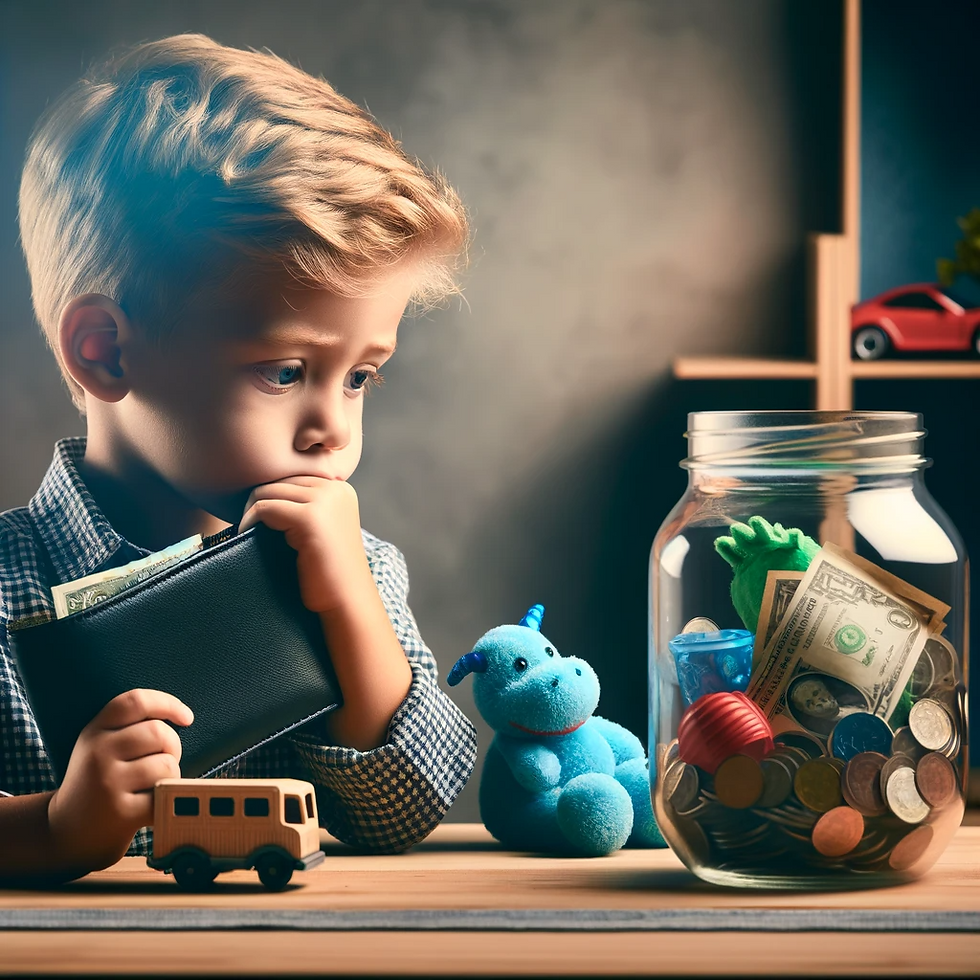 kid learning responsible spending