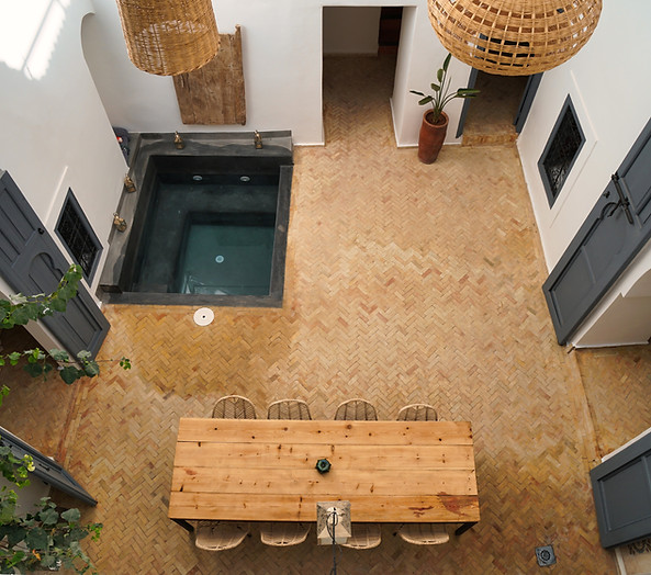 Patio vue du premier étage