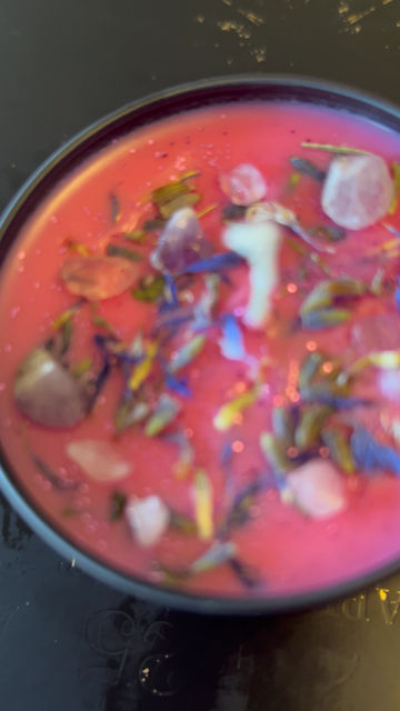 Thumbnail: Celestial Glow-  4 oz Reiki infused  Healing Pink Crown Chakra Candle