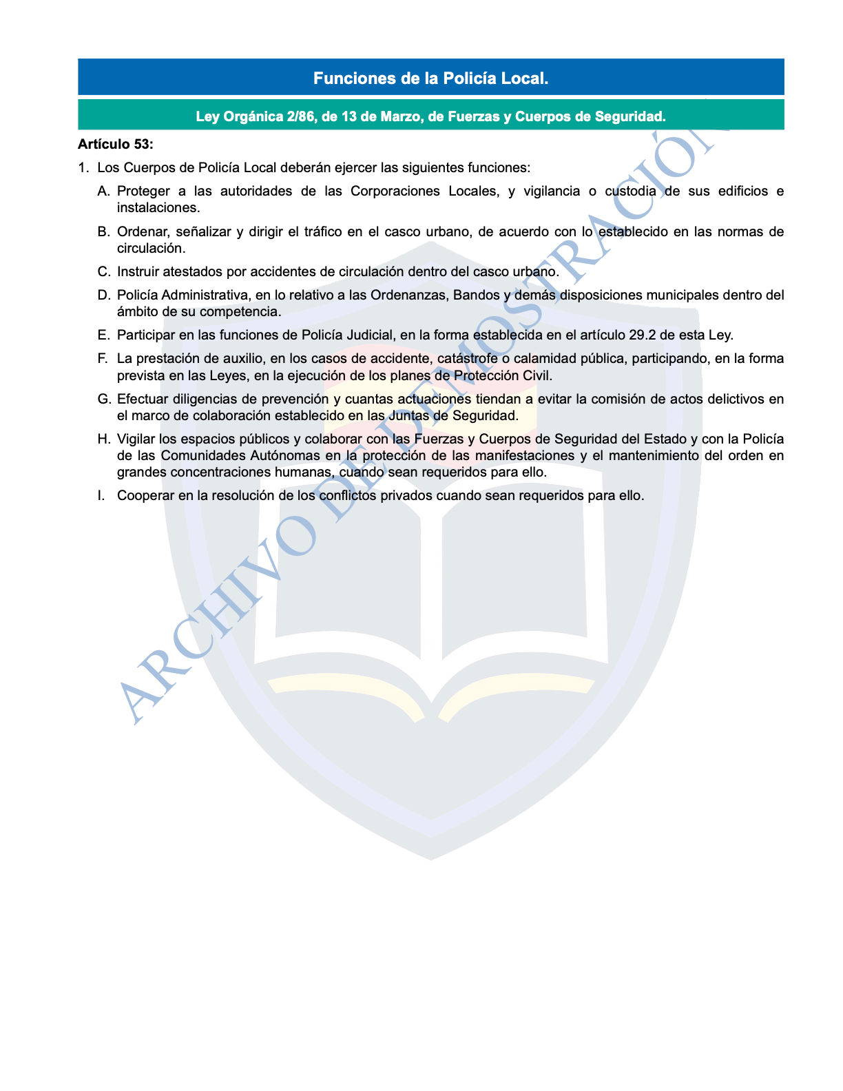 Legislación y Supuestos resueltos