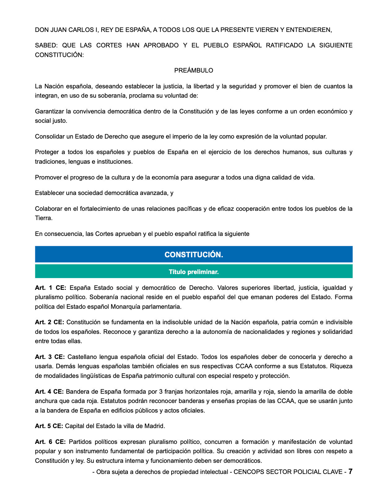 Turbo Repaso. Constitución Española