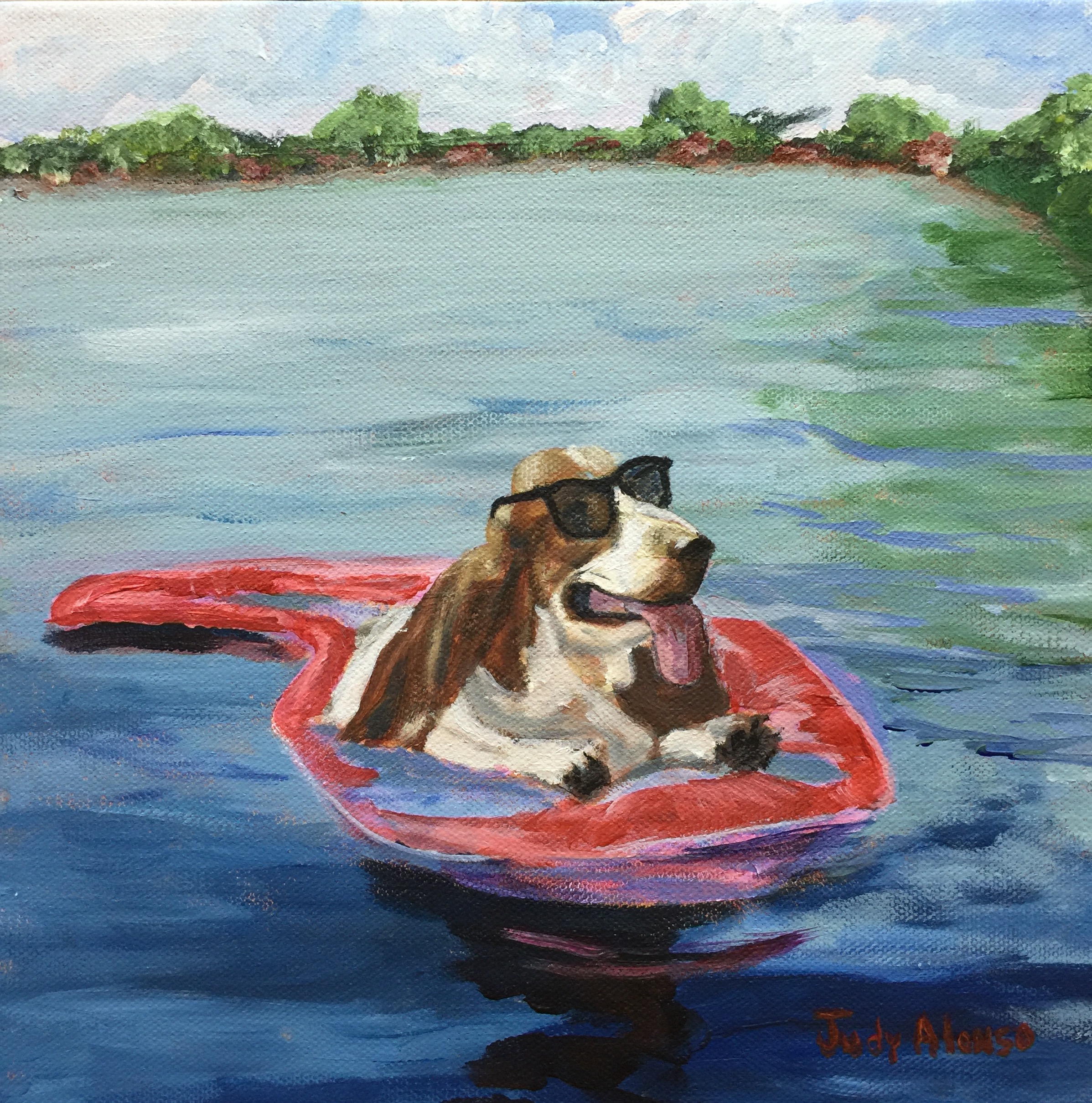 Tubing Down the River