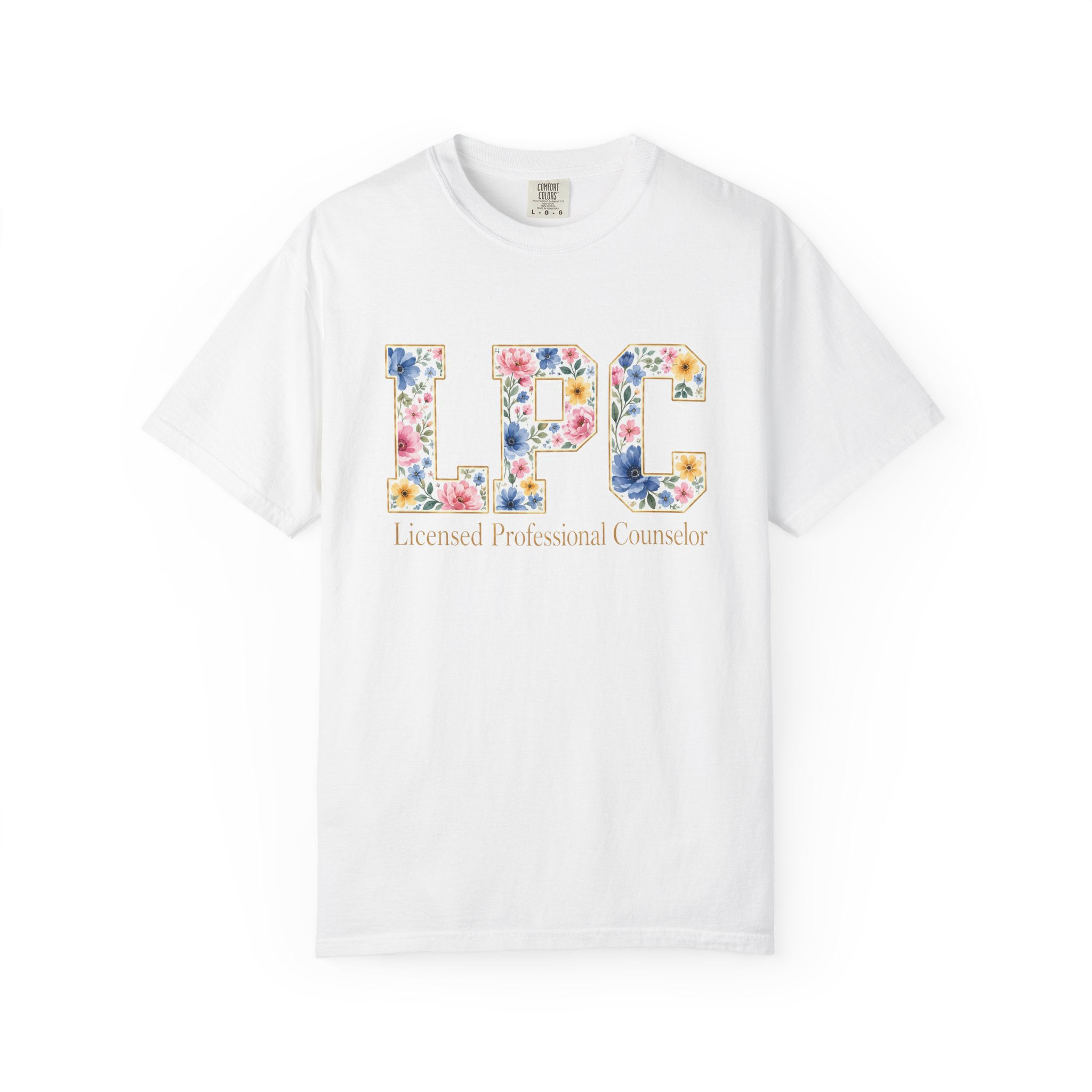 Floral LPC T-Shirt | Licensed Professional Counselor Tee