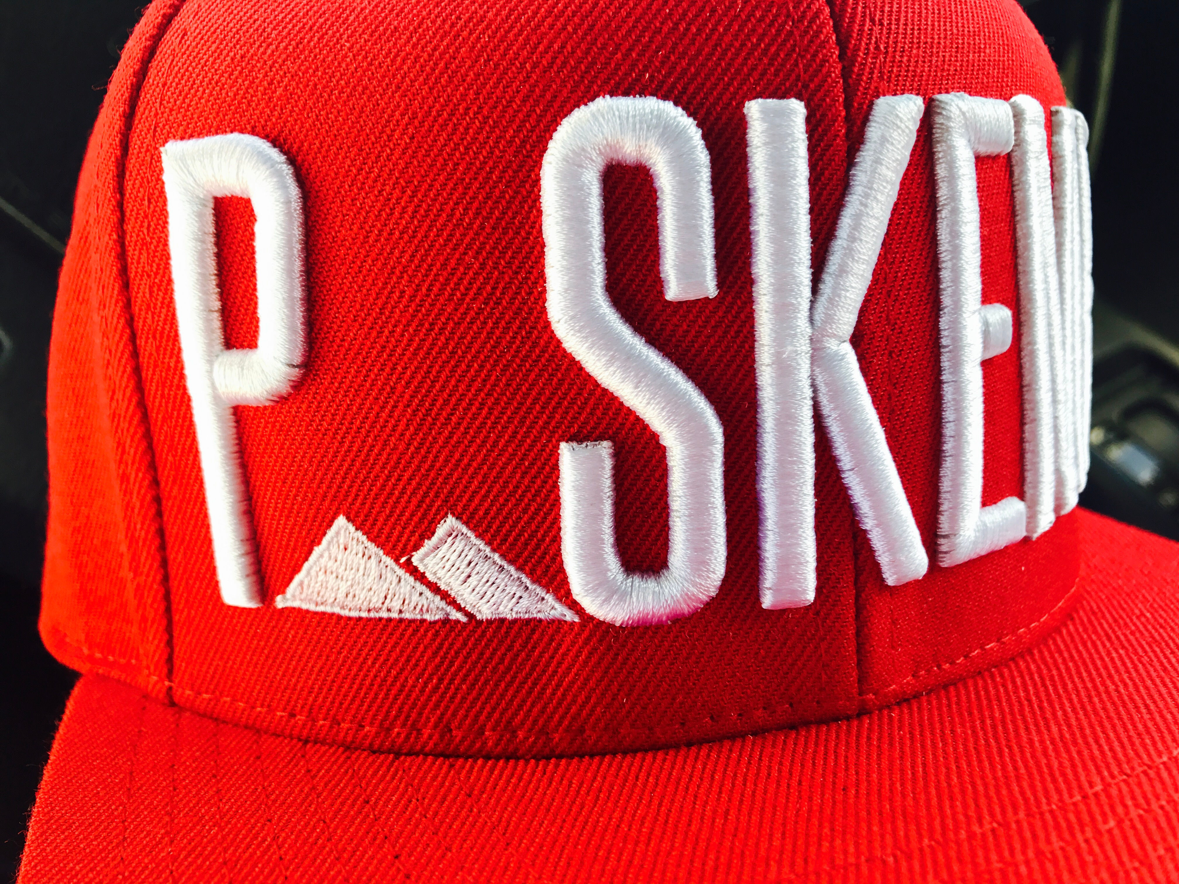 PSKEME Red 3d Puff SnapBack