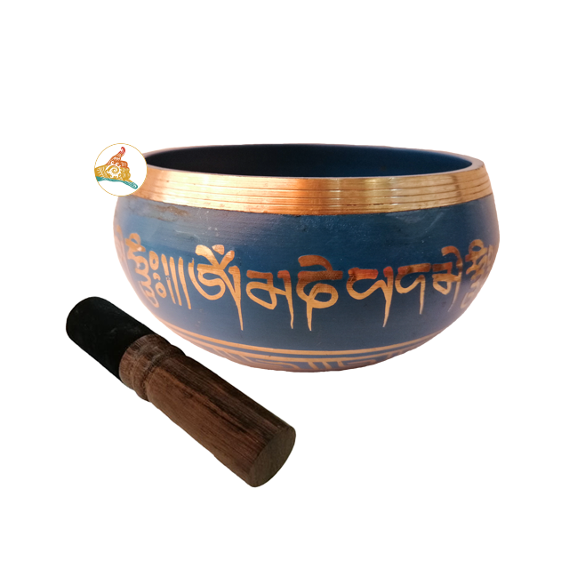 Miniatura: Cuenco Tibetano Pintado + Madero