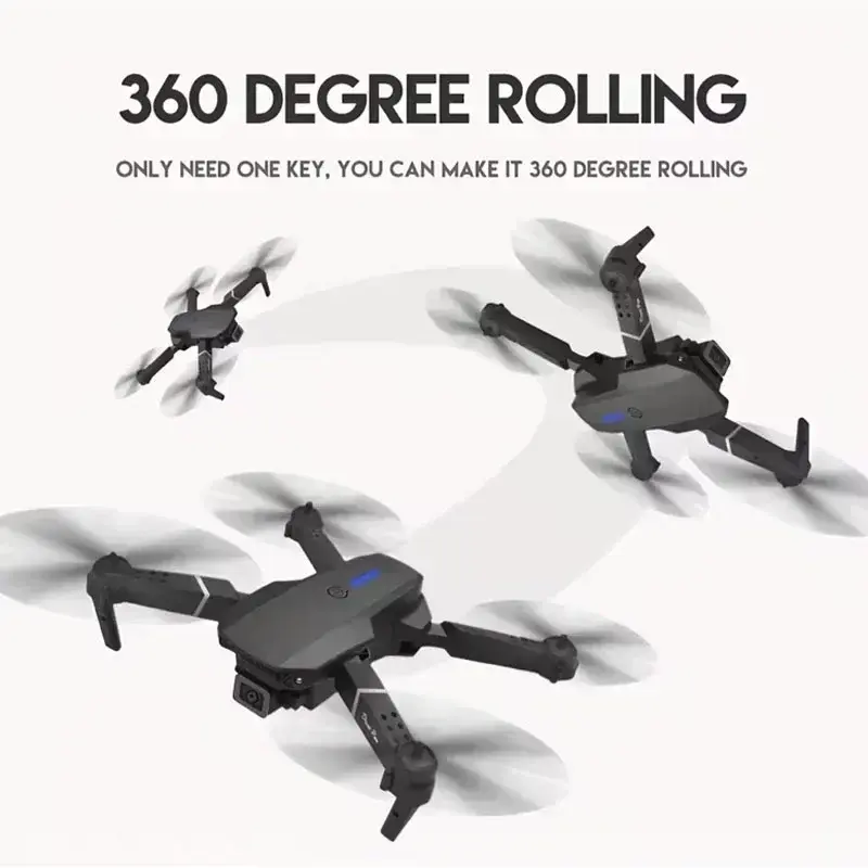 Thumbnail: New E88Pro RC Drone 4K Professinal With 1080P Wide Angle Dual HD Camera Foldable