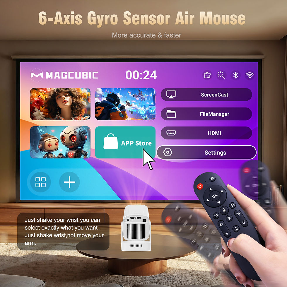 Thumbnail: Magcubic HY310 Projector Auto Focus 4K Native 1080P 330ANSI Android11 5W Speaker