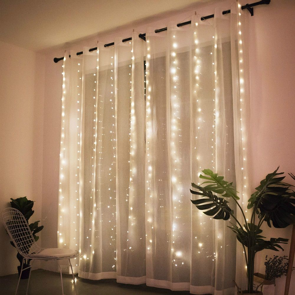 Thumbnail: 3/6M USB LED Curtain 8Modes Remote Control String Lights Holiday Wedding Fairy G