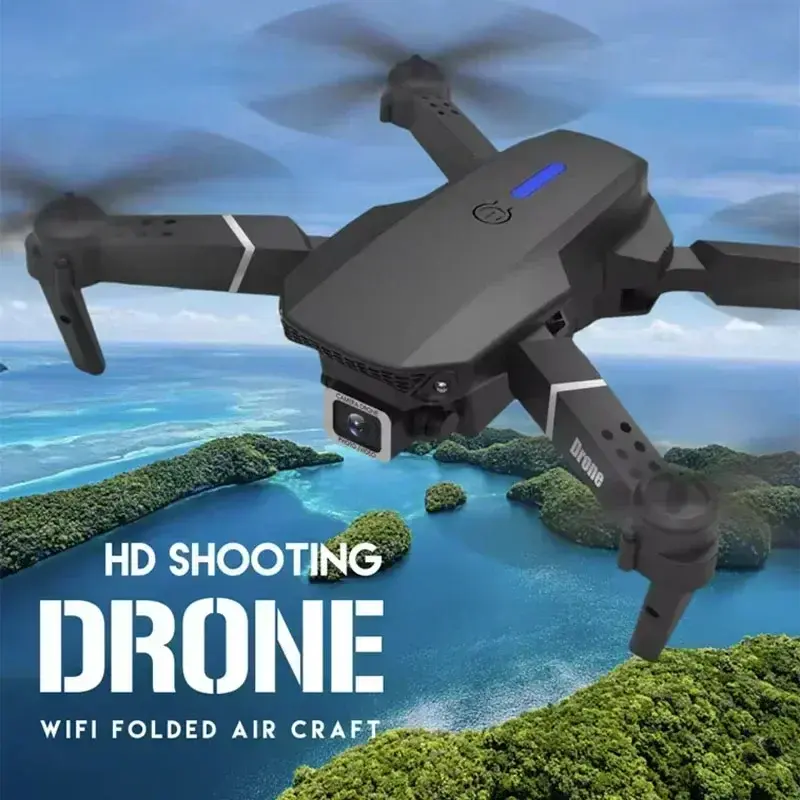 Thumbnail: New E88Pro RC Drone 4K Professinal With 1080P Wide Angle Dual HD Camera Foldable