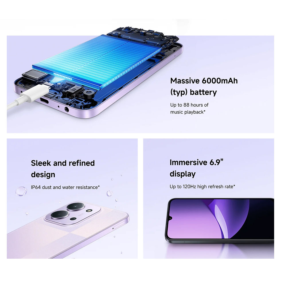 Thumbnail: Xiaomi Redmi 15C 5G 4+128GB Global Version 120Hz 6.9“ Dot Drop Display 6nm Med
