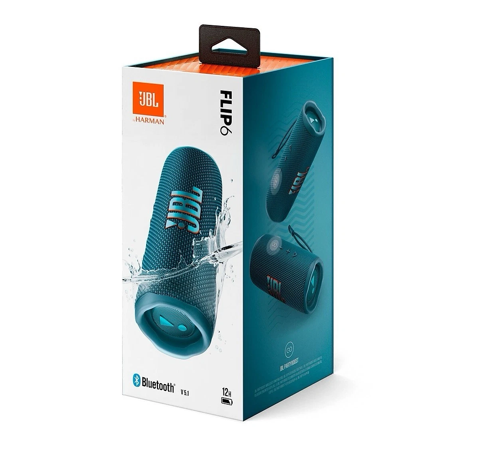 Thumbnail: JBL Flip 6 Portable Bluetooth Speaker - IPX7 Waterproof Wireless Outdoor Audio