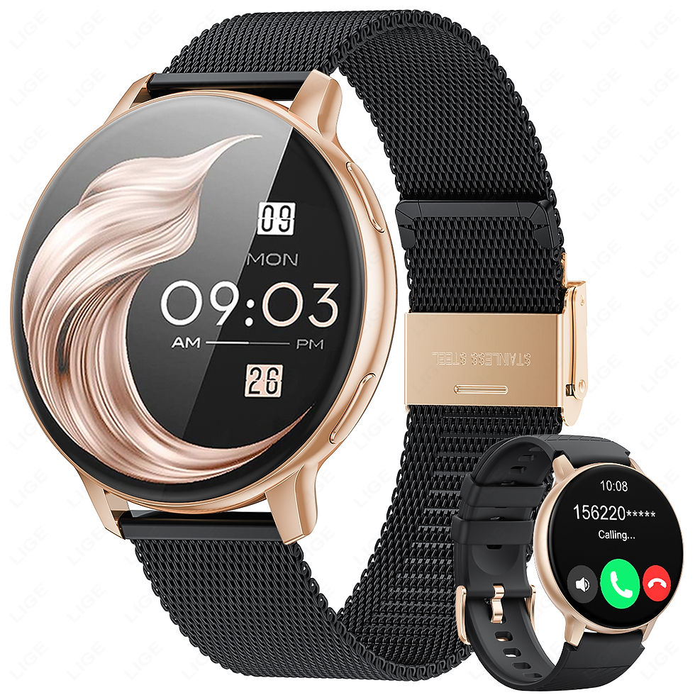 Thumbnail: LIGE Bluetooth Call Smart Watch Women Fashion Watches Custom Dial Sport Fitness 