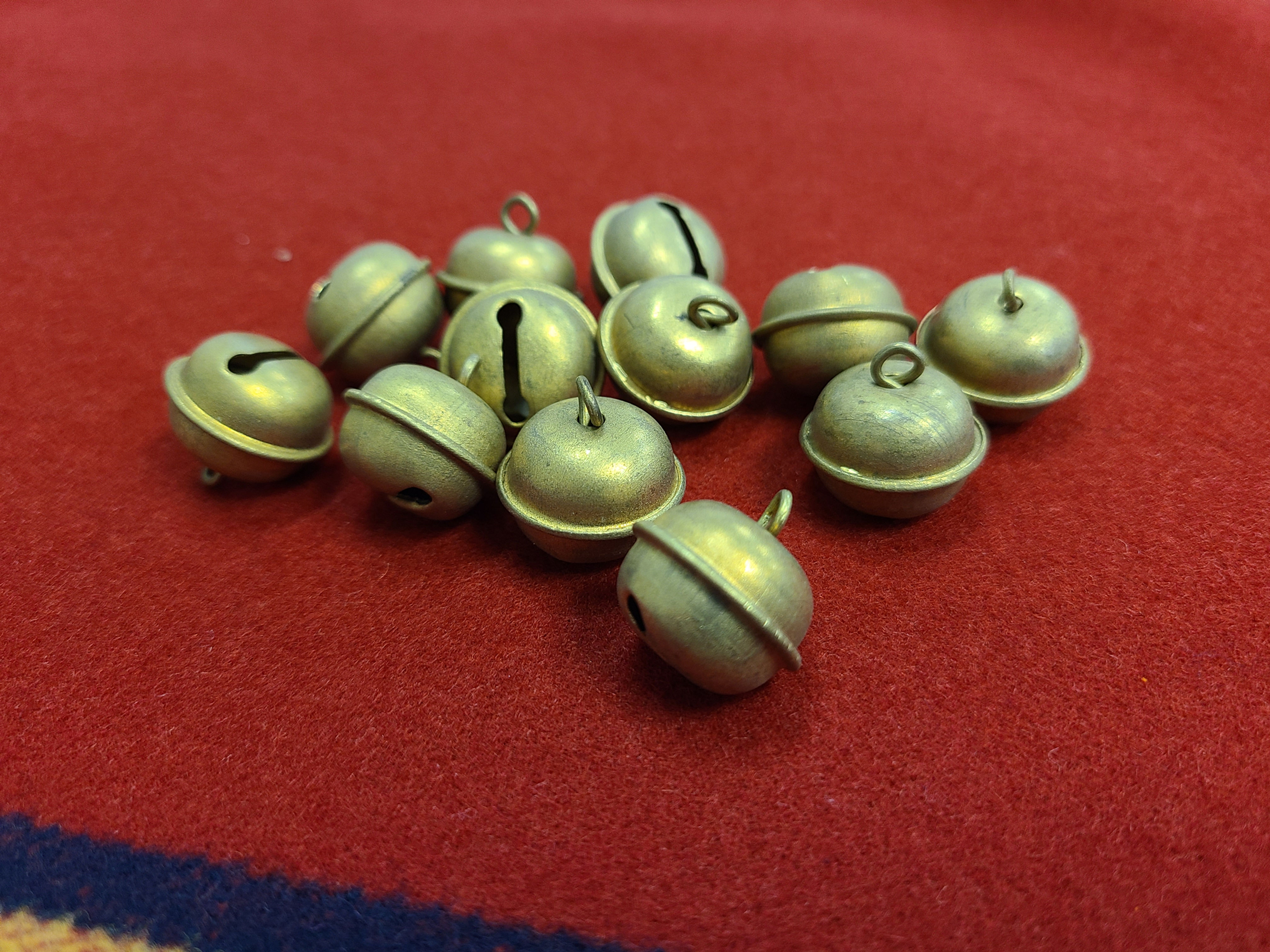 Old Style Hawk Bells With Stone Clapper