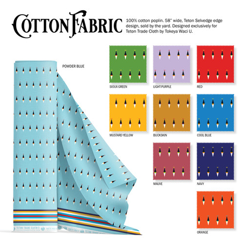 Cotton Fabric designed by Tokeya Waci U for Teton Trade Cloth