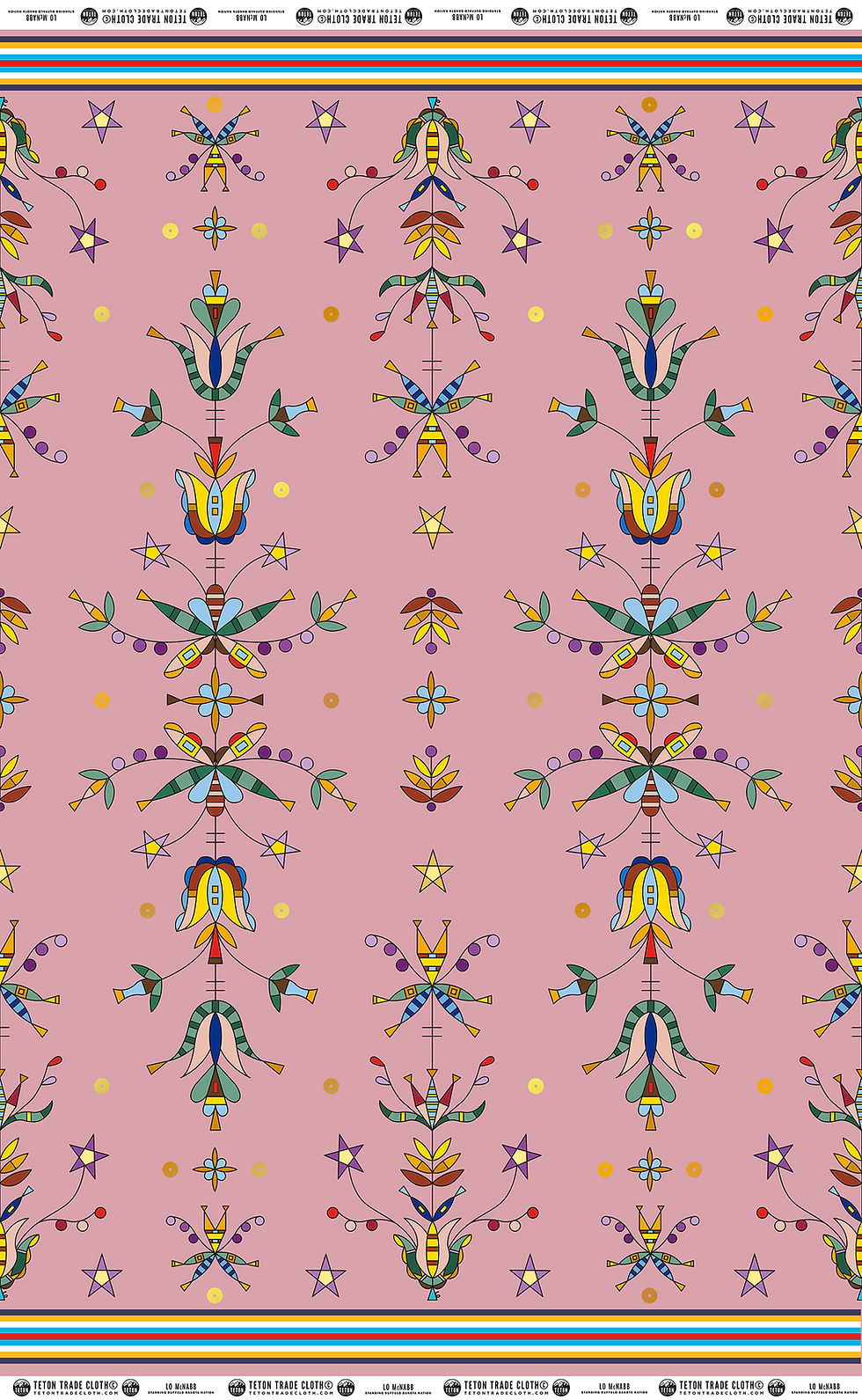 Thumbnail: Cotton Fabric designed by Lo McNabb for Teton Trade Cloth