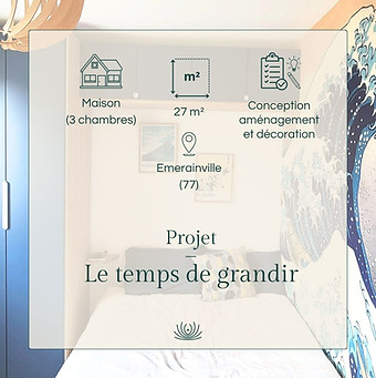 Rénovation de chambres et texte