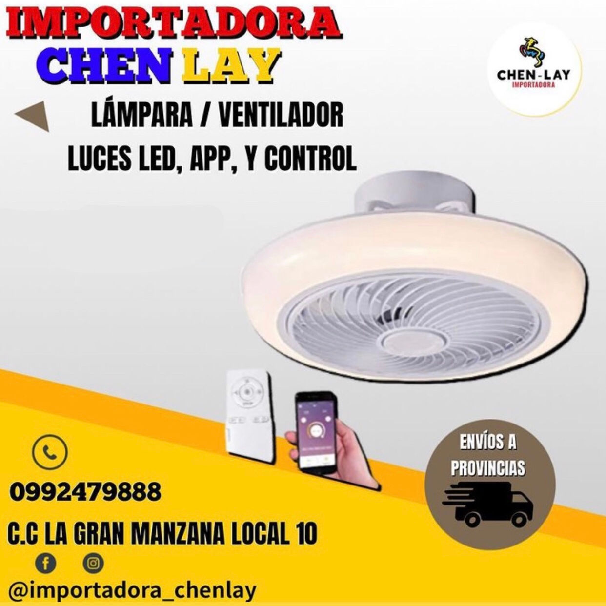 LÁMPARA LED CON VENTILADOR INTEGRADO
