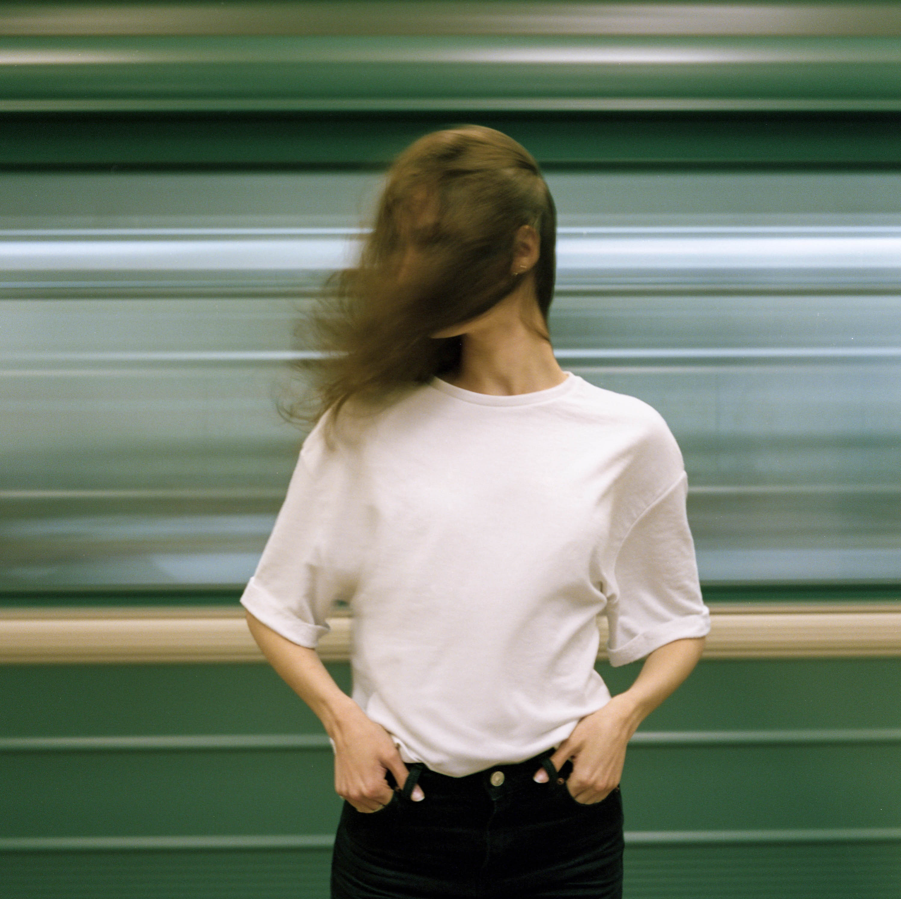 Woman in White T-shirt