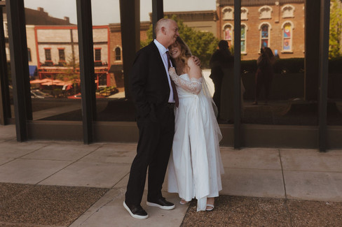 Huntsville elopement photographer, courthouse elopement, bride and groom, wedding dress, elopement photography, private vows