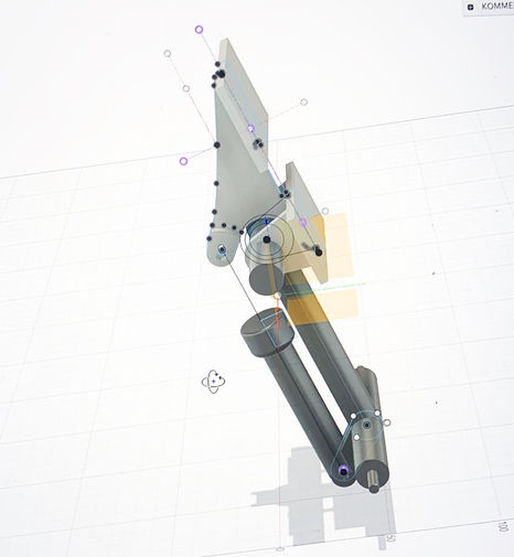CAD Zeichnung Pedal Seite Ansicht