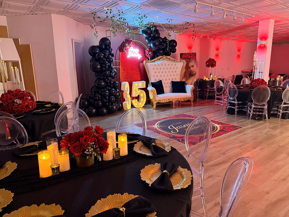 Diamond Package -  Backdrop, floor decal, and table set up