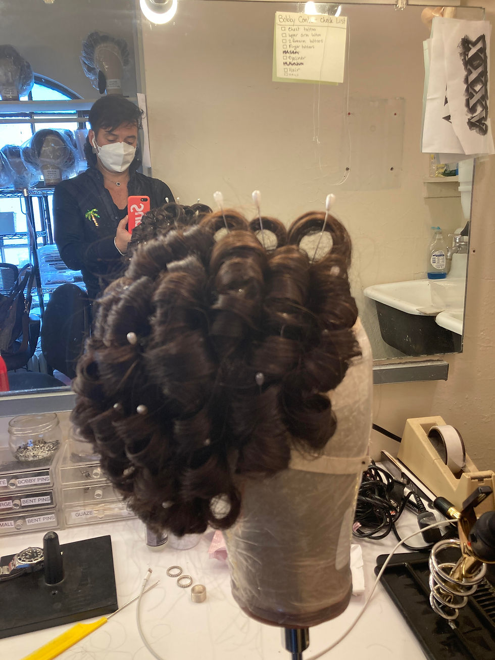 1970s Look Volume / Texturized Hair Broadway Show (Before)