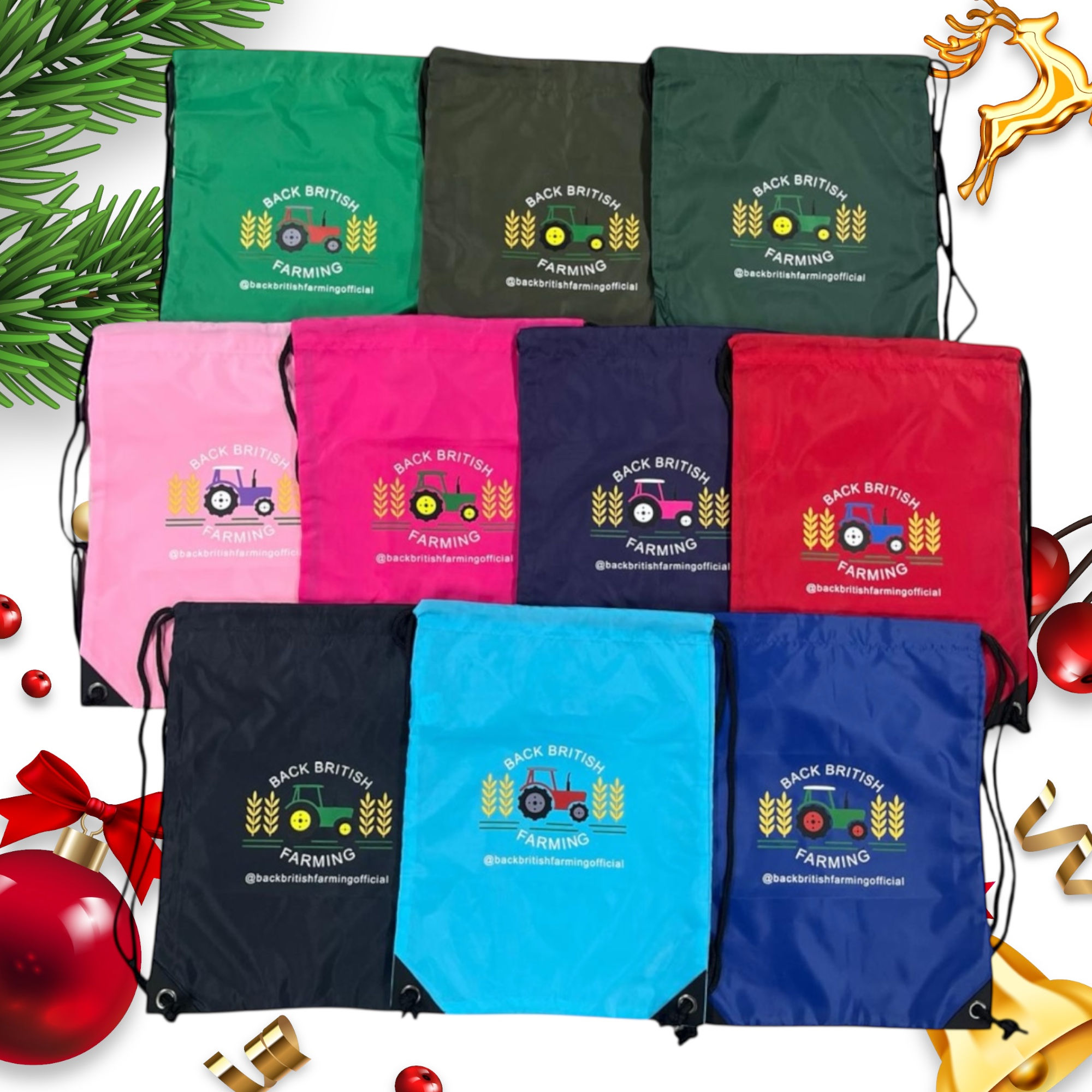 BBF Tractor Logo Drawstring Bag