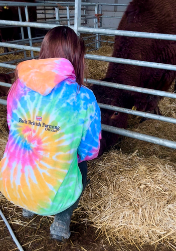 BBF unisex tie-dye Hoodie | Back British Farming
