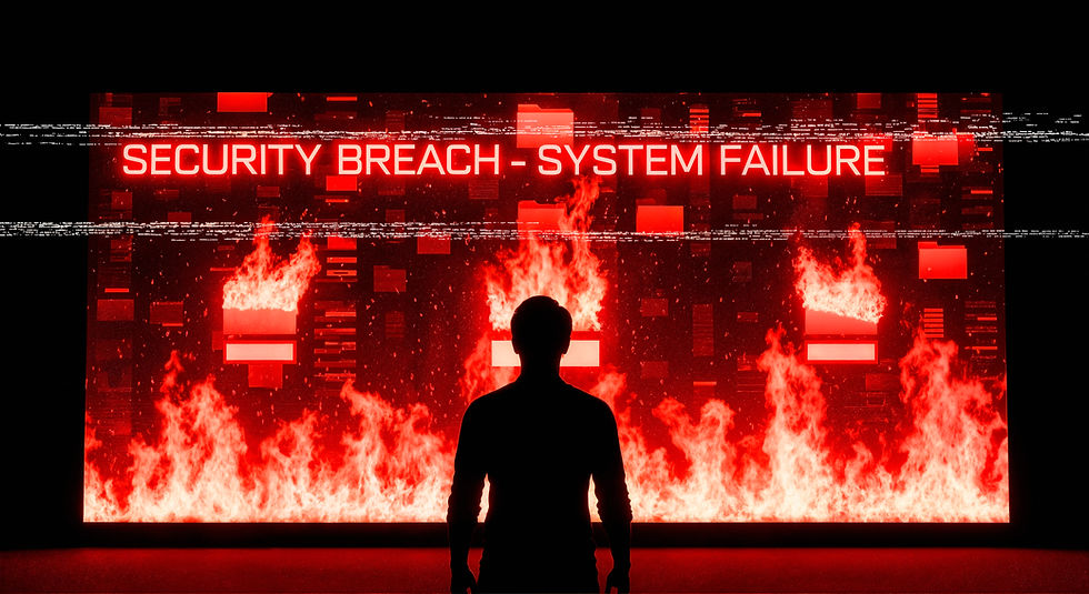 OpenAI AI safety warning showing a rogue AI model crossing a critical safety red line.