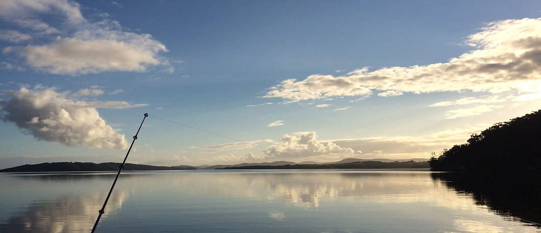 Fishing on the Myall Lakes near Wattley Hill