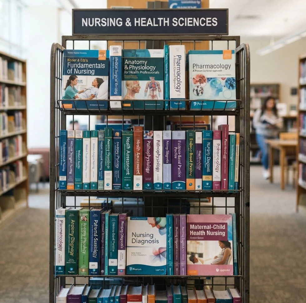 Rack of Nursing and Health Science Books.jpg