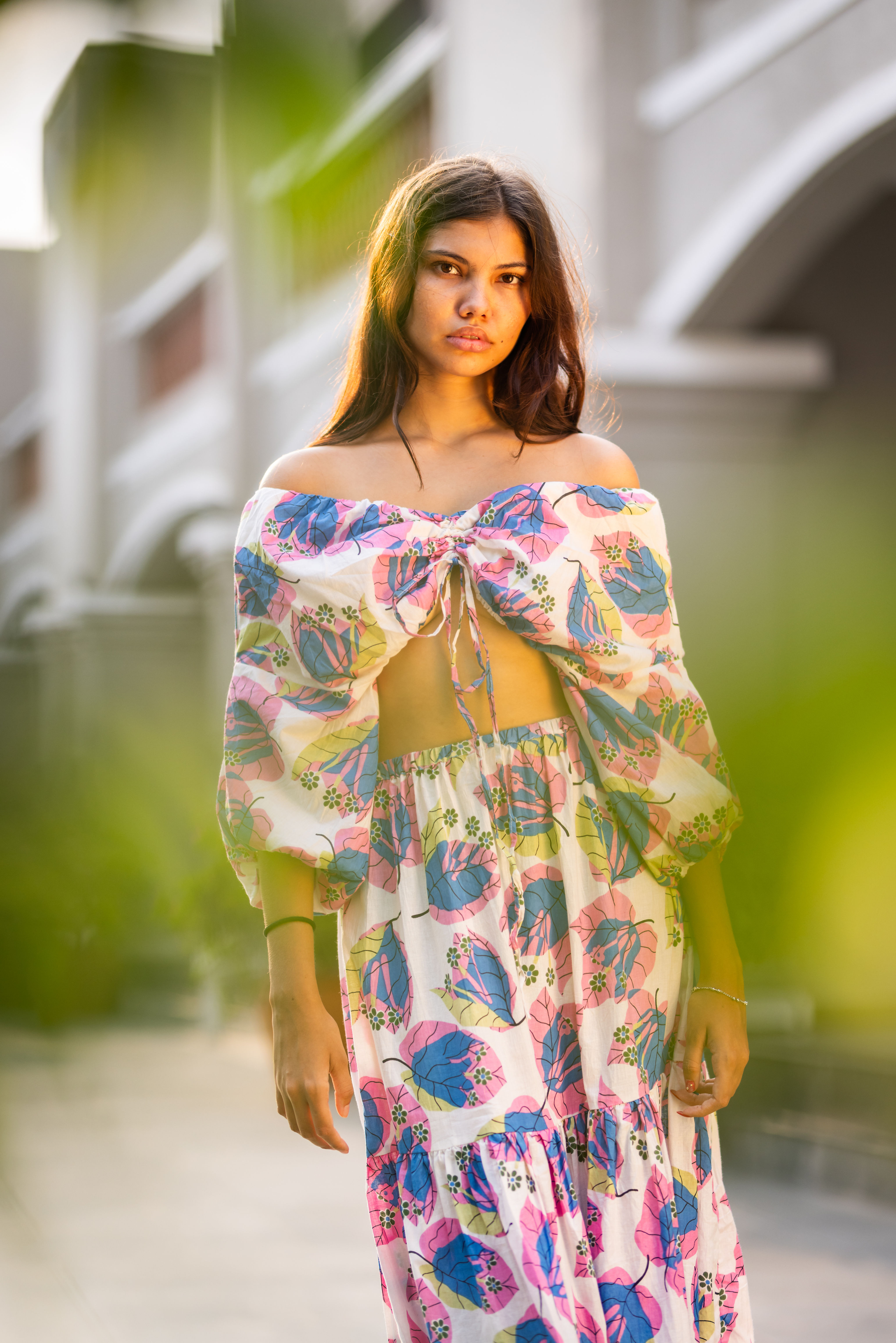 Bougainvillea White Co-ord Set