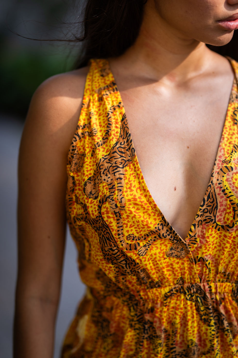 Thumbnail: Yellow Cheetah Maxi Dress