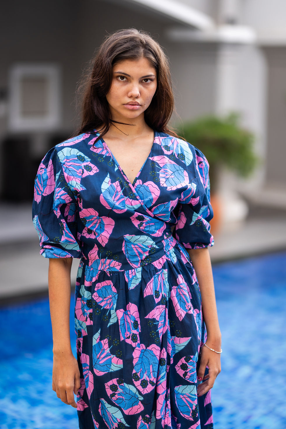 Thumbnail: Bougainvillea Wrap Dress