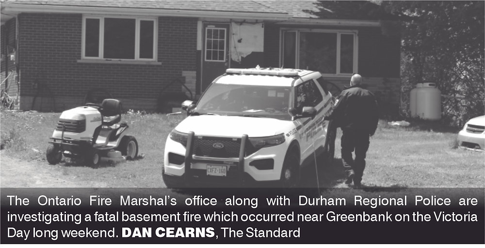 Ontario Fire Marshal's Office investigating a fatal fire near Greenbank