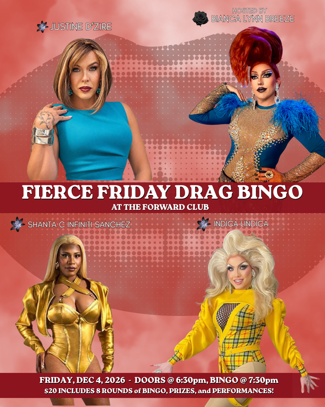 Fierce Friday Drag Bingo