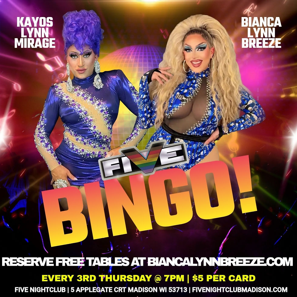 Drag Bingo with Bianca & Kayos
