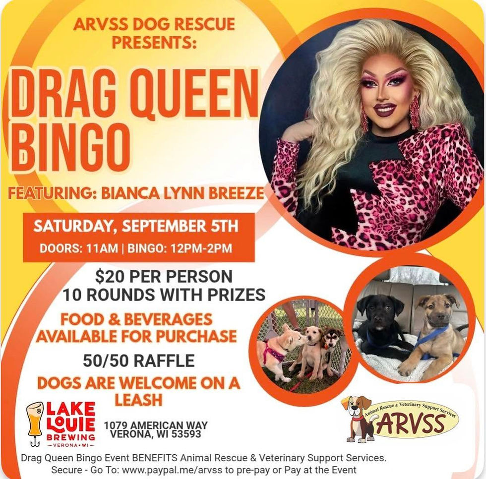 Drag Bingo for the Pups!