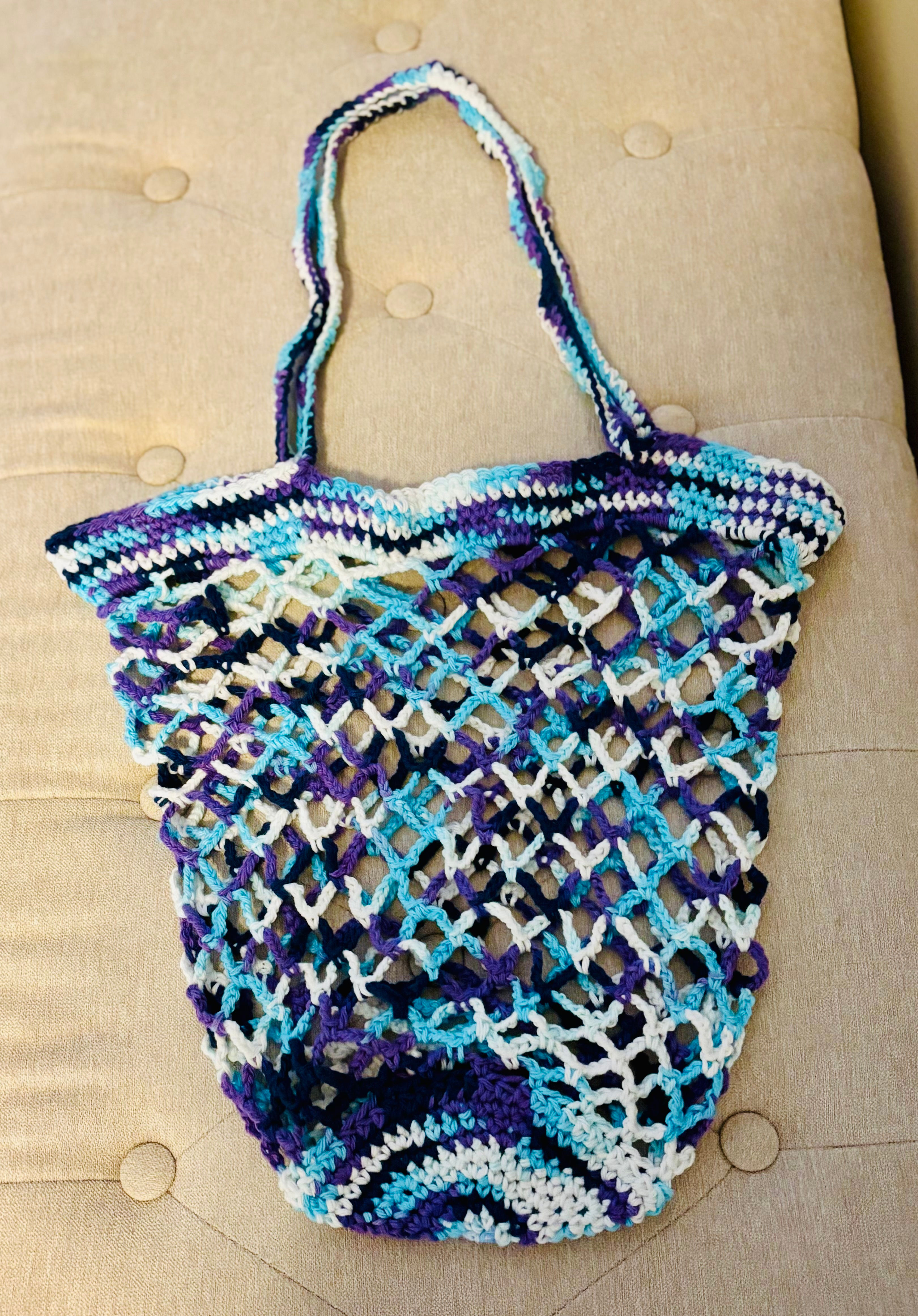 Blue & Purple Market Bag